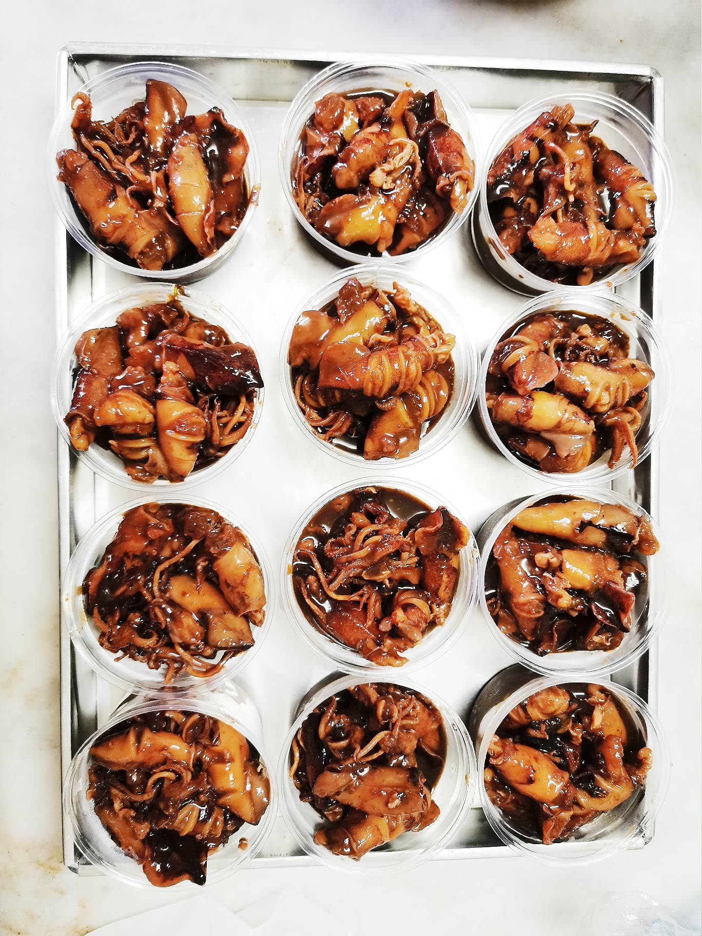 หมึกไข่ต้มหวาน ขนาด 90-250 g หมึกไข่แน่นทุกตัว ทำสดใหม่ทุกวัน